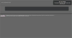 Desktop Screenshot of evo-network.de