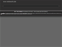 Tablet Screenshot of evo-network.de
